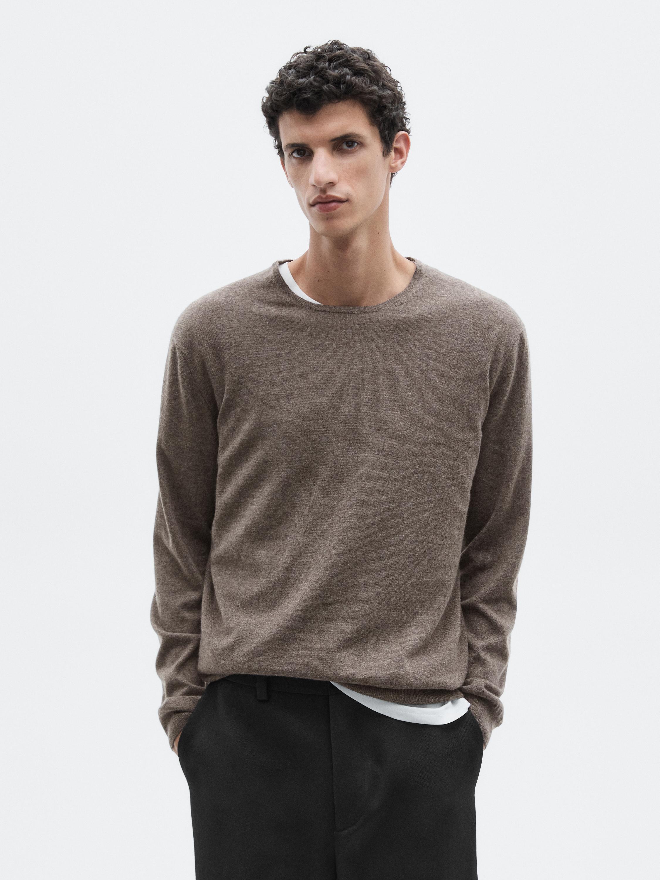 Pull en maille 100 % cachemire à col rond - LIMITED